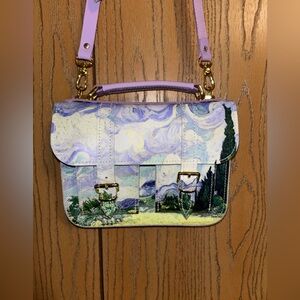 Micro Artist Small Leather Satchel